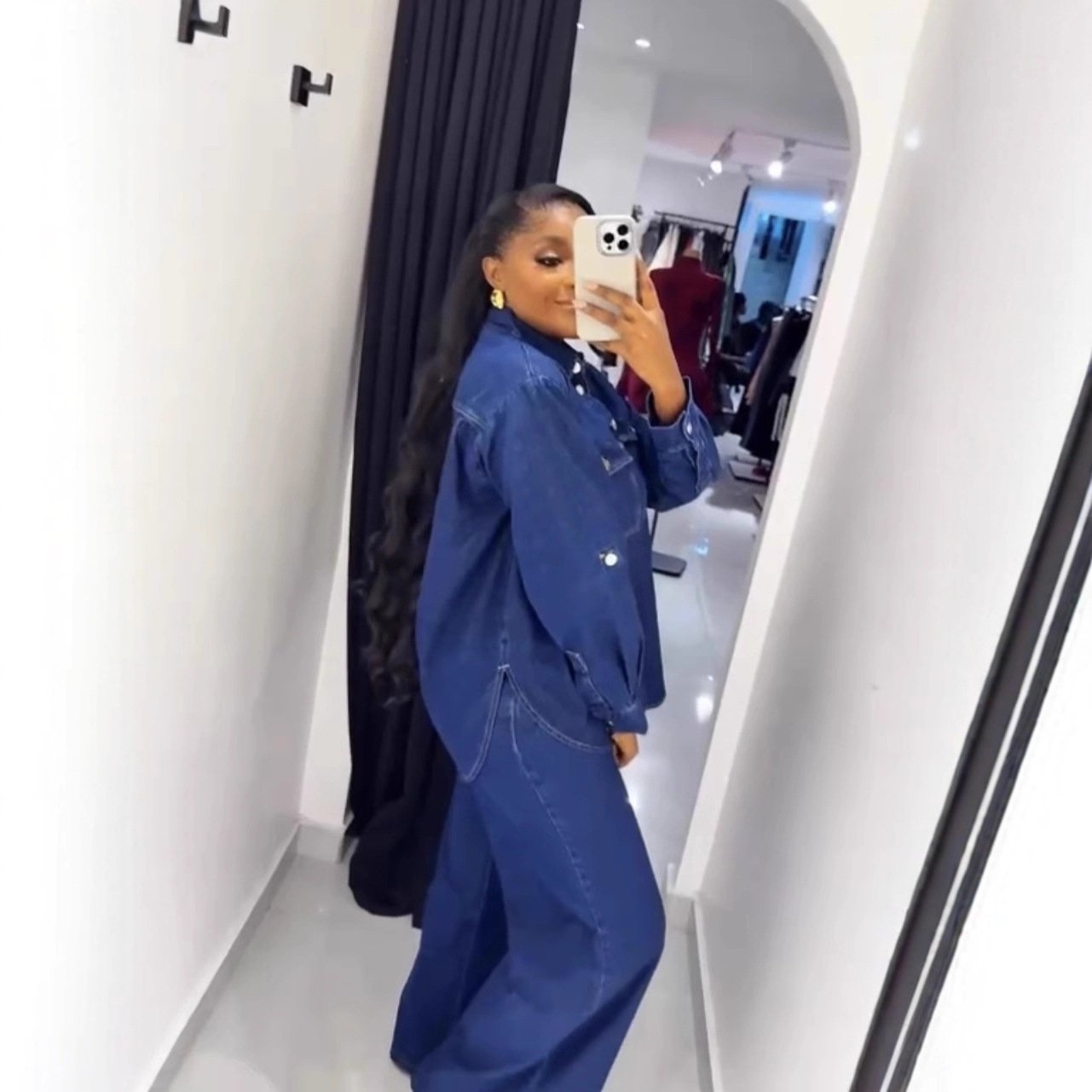 Jeans 2 Piece Sets Women Denim - Down Jacket Packable incelemesi ve fiyatı