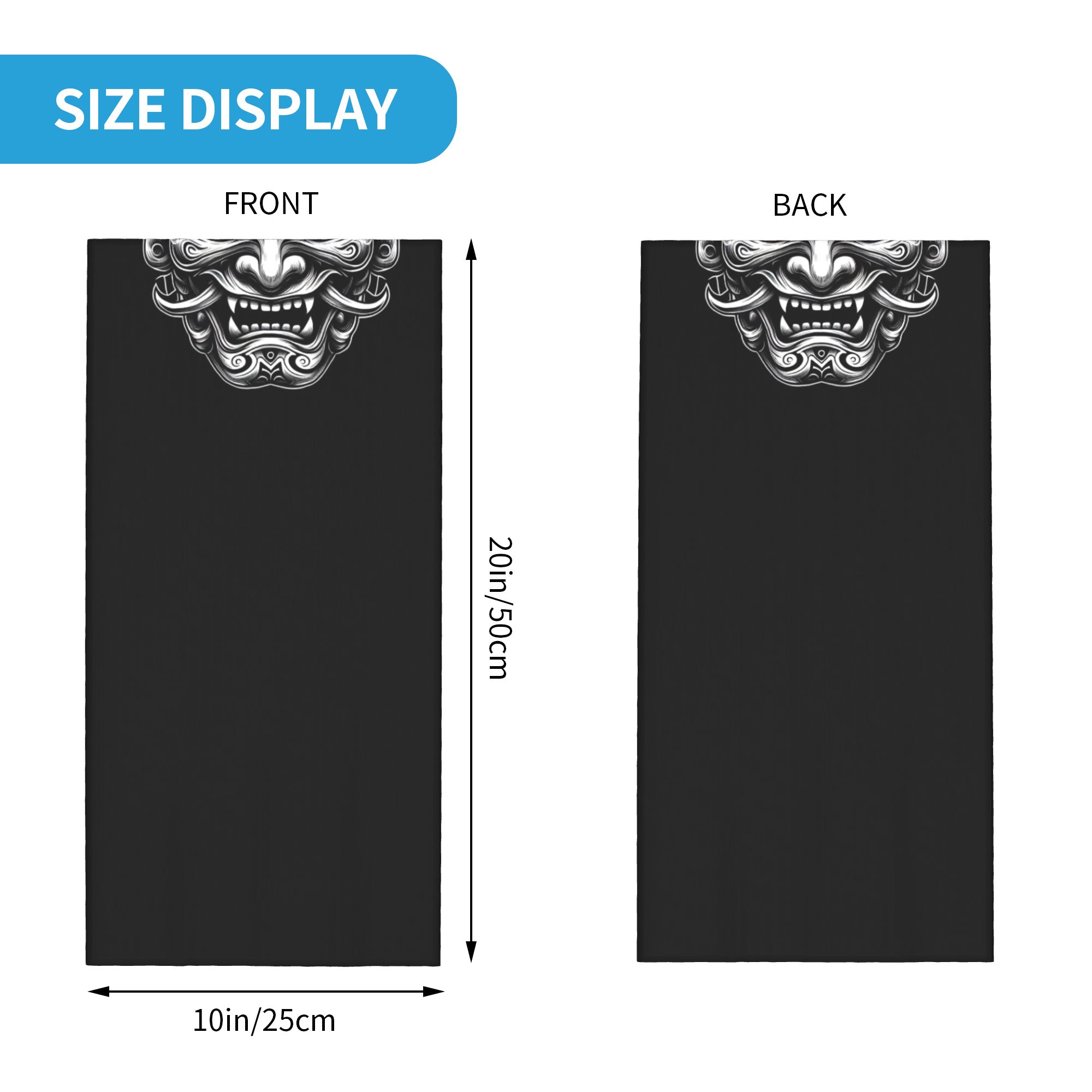 Custom Samurai Oni Demon Banda - Neck Gaiter Fleece incelemesi ve fiyatı