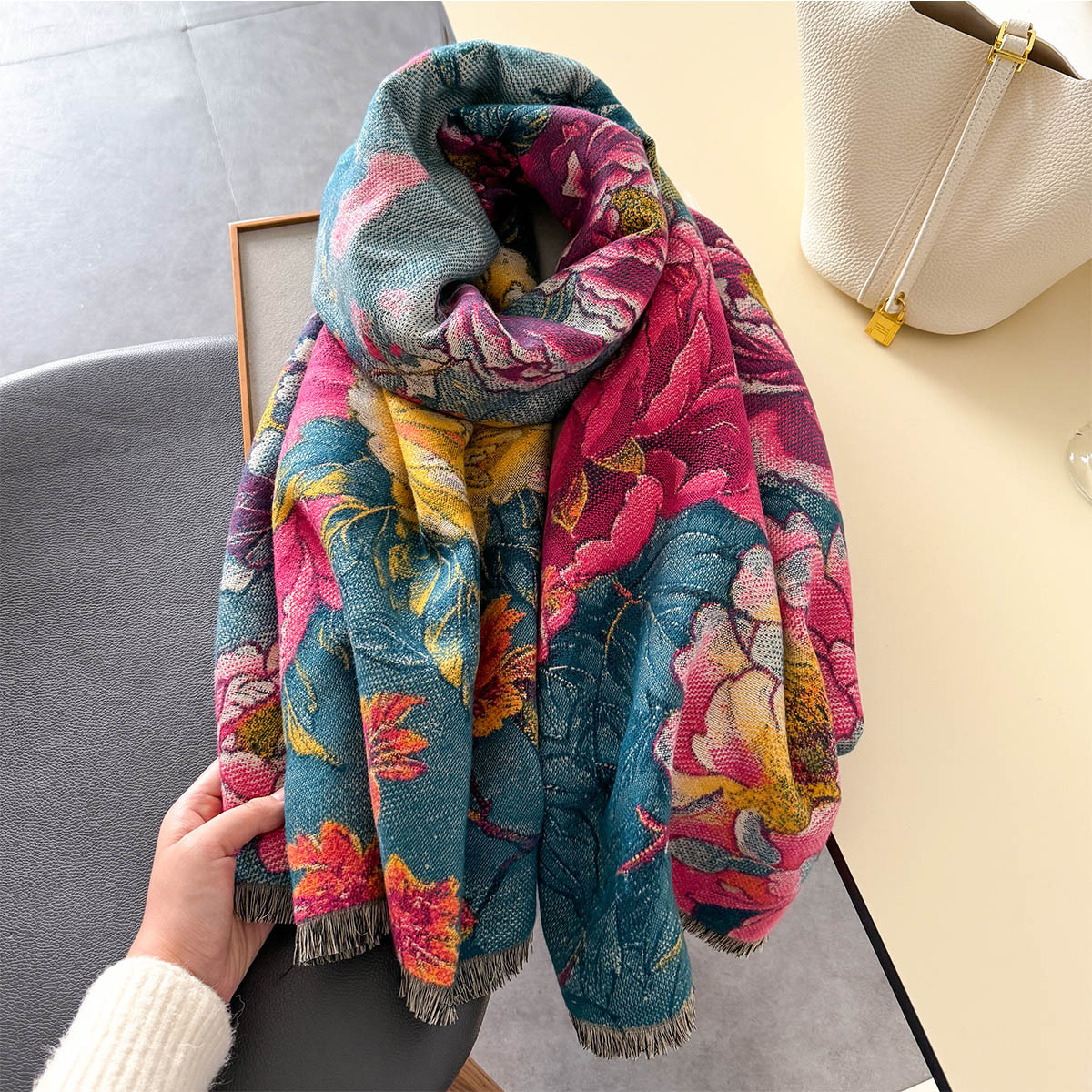 Warm Cashmere Scarf Women Shaw - Cashmere Pashmina Wrap incelemesi ve fiyatı