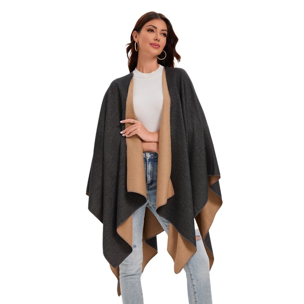 Warm Coat Plaid Design Travel  - Shawl Wrap Winter incelemesi ve fiyatı