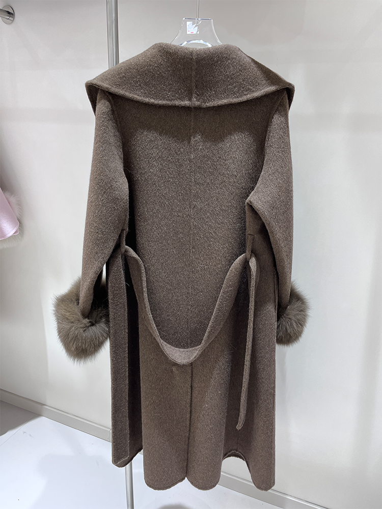 2025 New Wool Coat With Real F - Wool Coat Peacoat incelemesi ve fiyatı