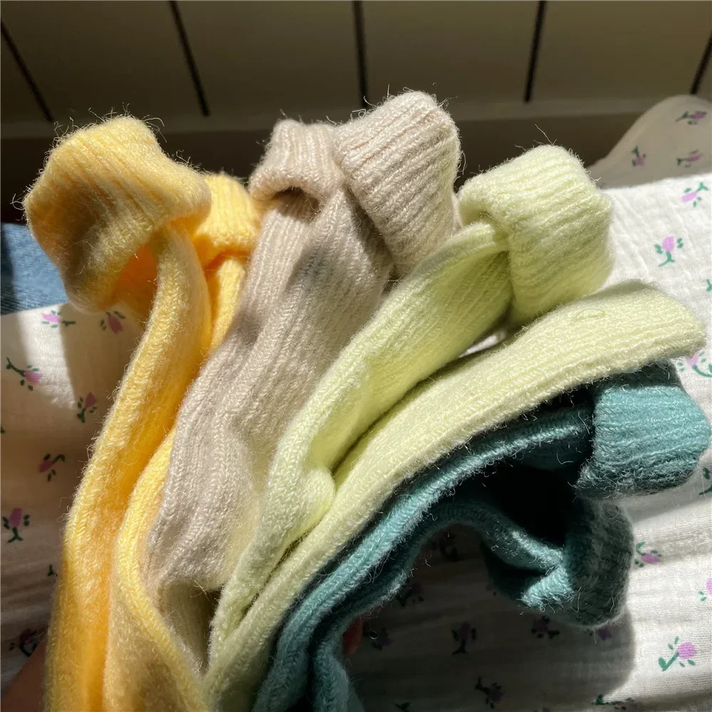 Solid Color Women Winter Thick - Thermal Sock Wool incelemesi ve fiyatı