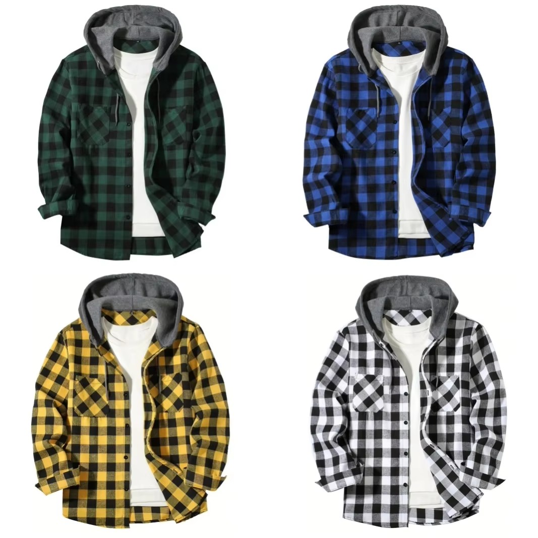 Men's Business Spring And Autu - Flannel Shirt Lined incelemesi ve fiyatı