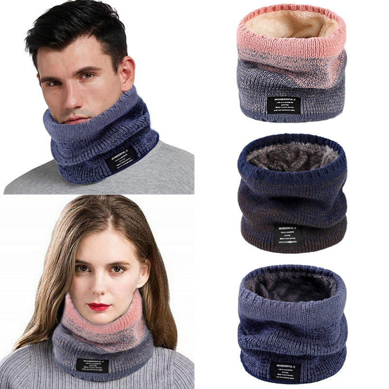 Winter Women Men's Knitted Gra - Wool Scarf Men incelemesi ve fiyatı