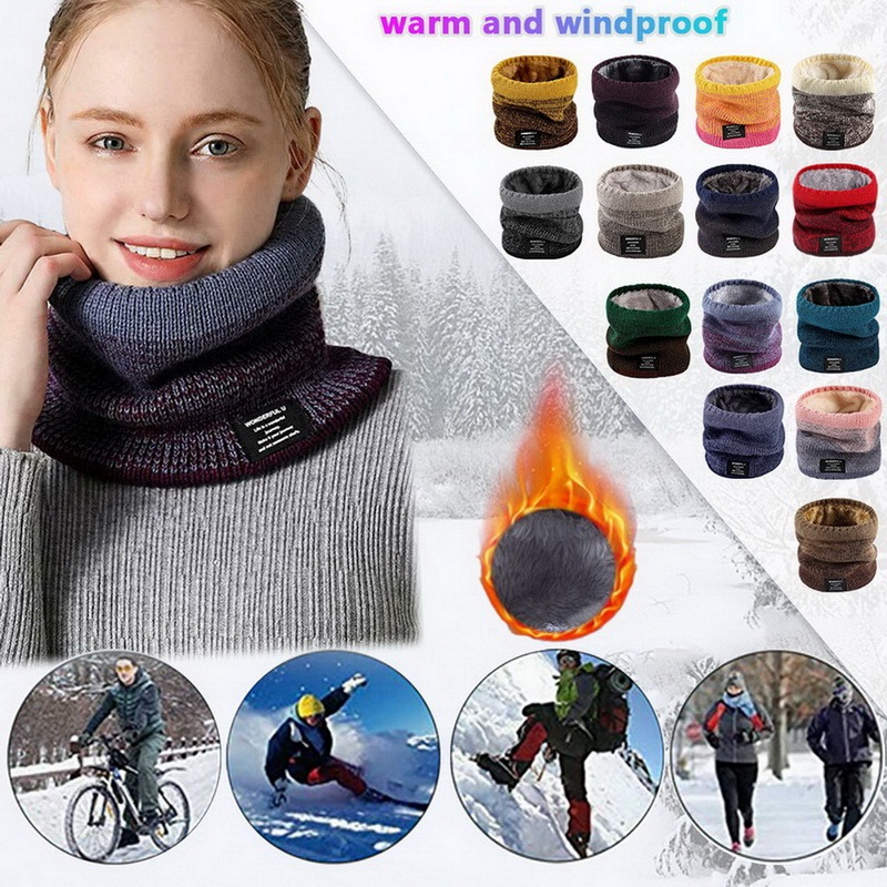 Winter Women Men's Knitted Gra - Wool Scarf Men incelemesi ve fiyatı