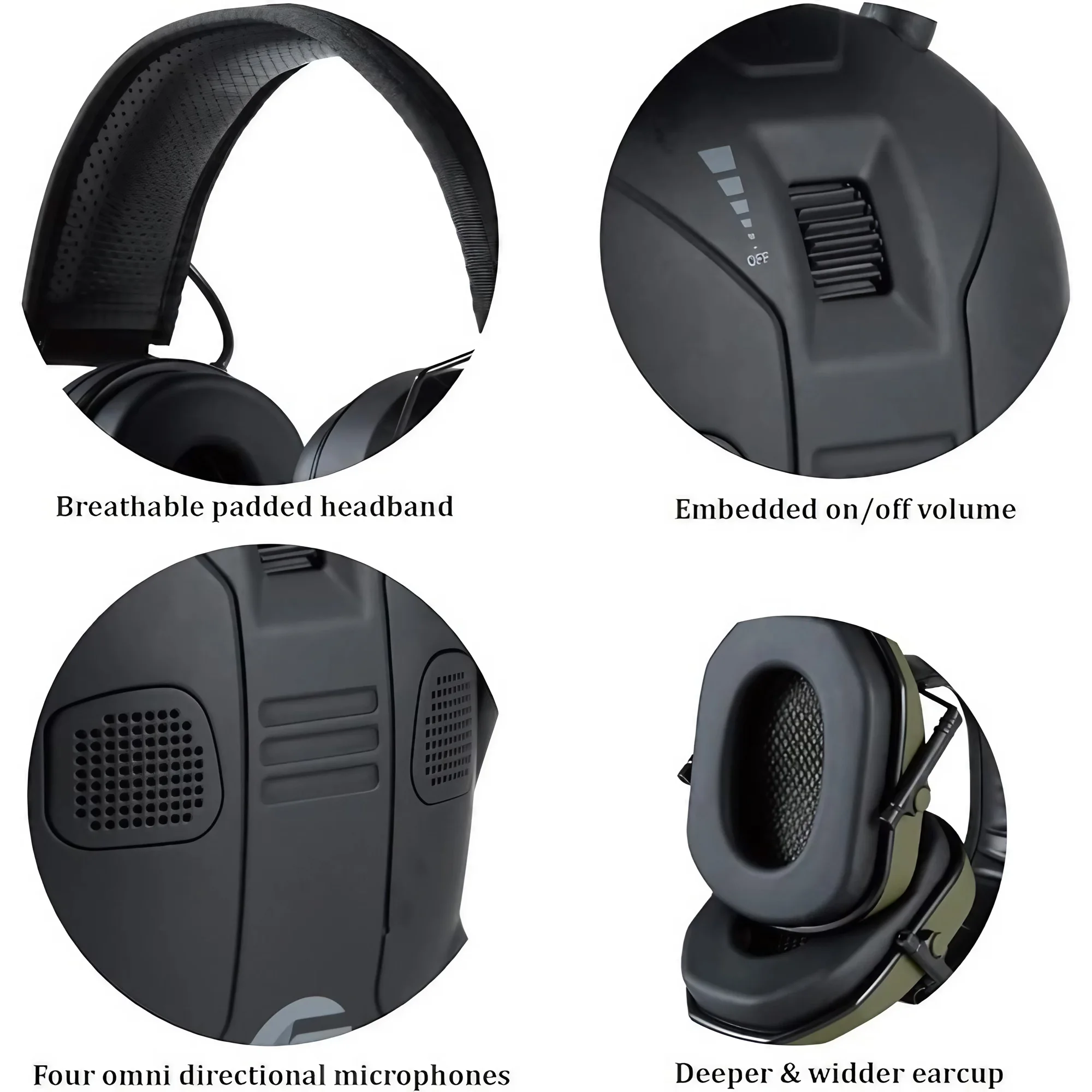 Foldable Tactical Shooting Ear - Earmuffs Foldable incelemesi ve fiyatı