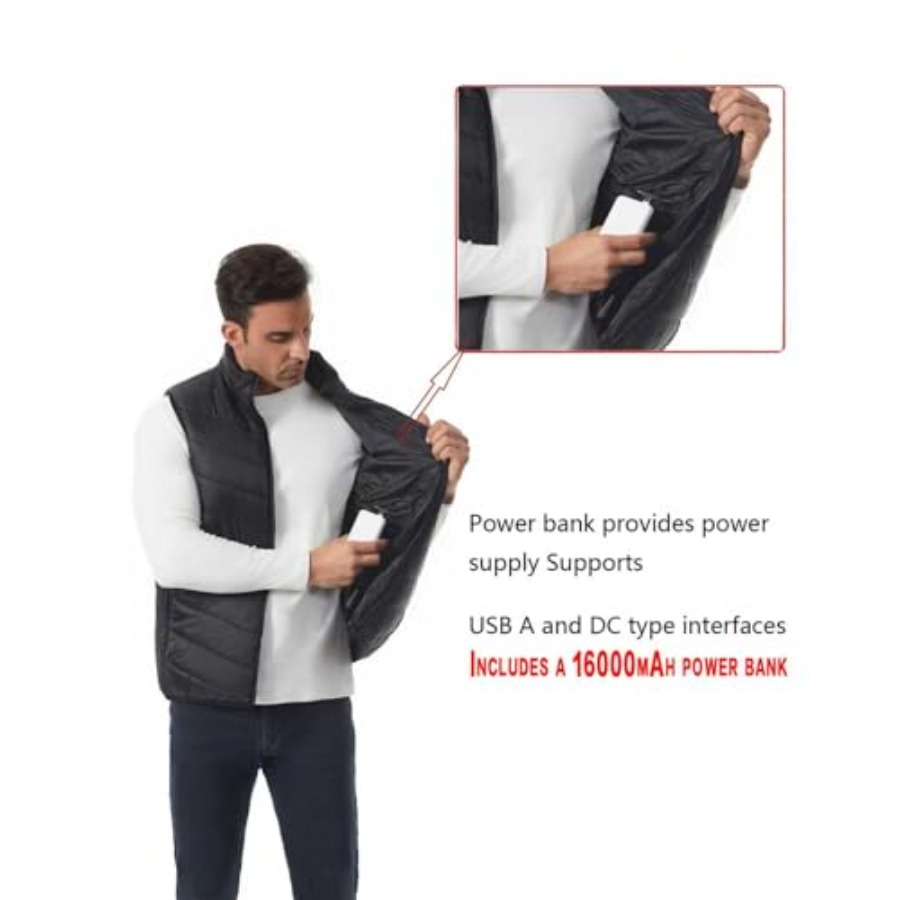 Heated Down Vest for and Wo wi - Heated Vest Battery incelemesi ve fiyatı