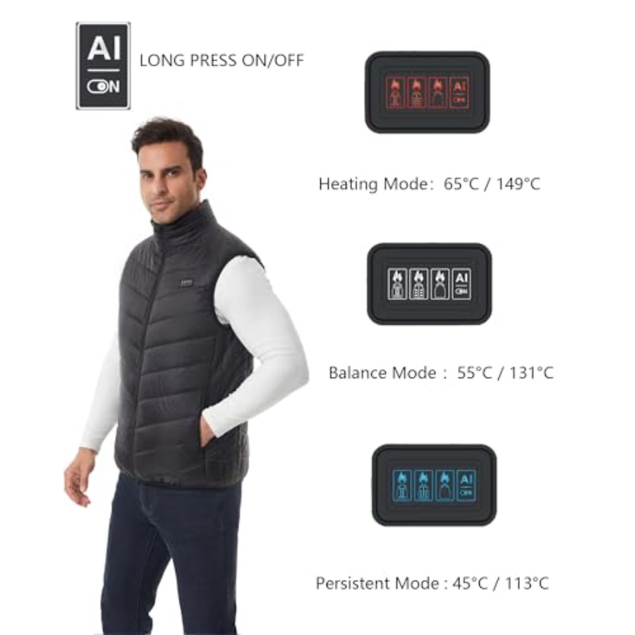 Heated Down Vest for and Wo wi - Heated Vest Battery incelemesi ve fiyatı