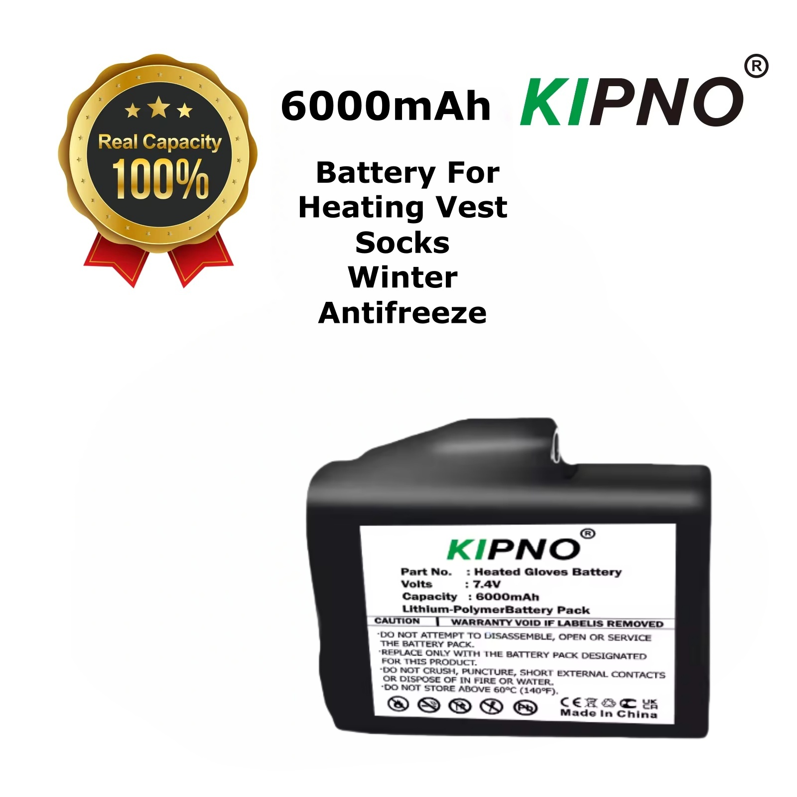 Heated Gloves Battery 7.4V 600 - Heated Vest Battery incelemesi ve fiyatı
