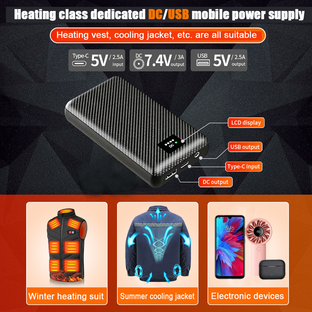 Ranwomen 30000/40000mAh Powerb - Heated Vest Battery incelemesi ve fiyatı
