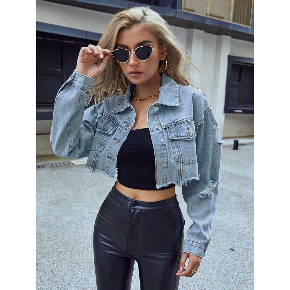 Women Denim Coats Solid Short  - Down Jacket Packable incelemesi ve fiyatı