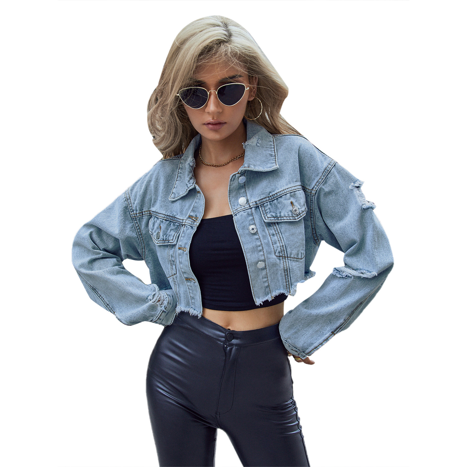 Women Denim Coats Solid Short  - Down Jacket Packable incelemesi ve fiyatı