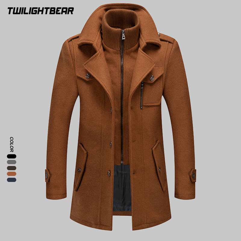 Winter Men's Wool Coat Oversiz - Wool Coat Peacoat incelemesi ve fiyatı