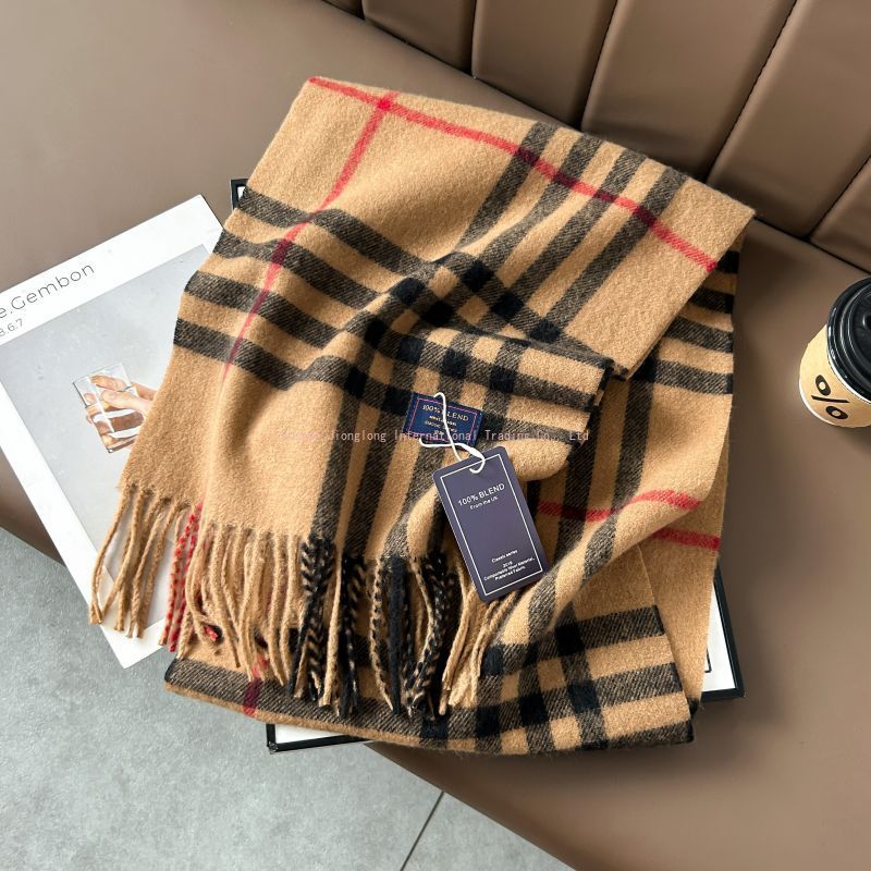 Autumn and winter classic chec - Wool Scarf Men incelemesi ve fiyatı