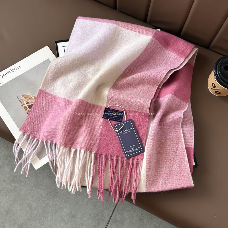 Autumn and winter classic chec - Wool Scarf Men incelemesi ve fiyatı