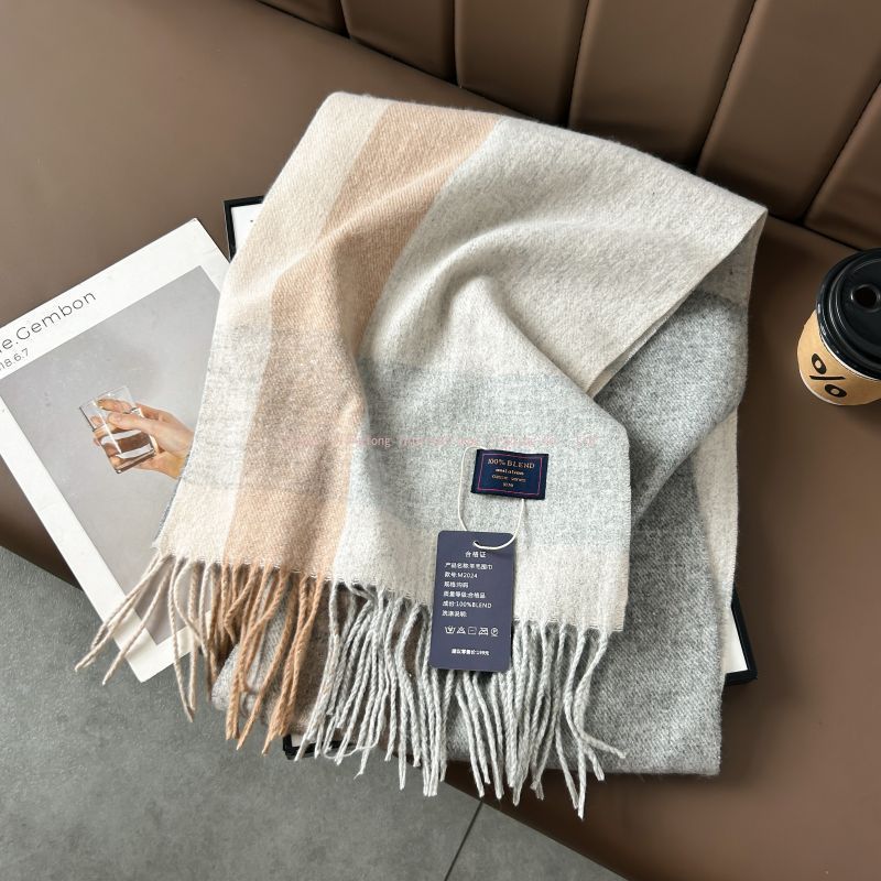 Autumn and winter classic chec - Wool Scarf Men incelemesi ve fiyatı