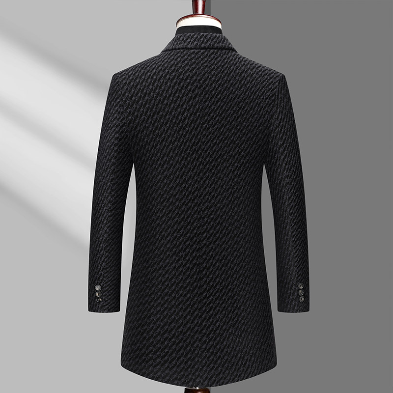 Long Coat Men Mens Wool Jacket - Wool Coat Peacoat incelemesi ve fiyatı