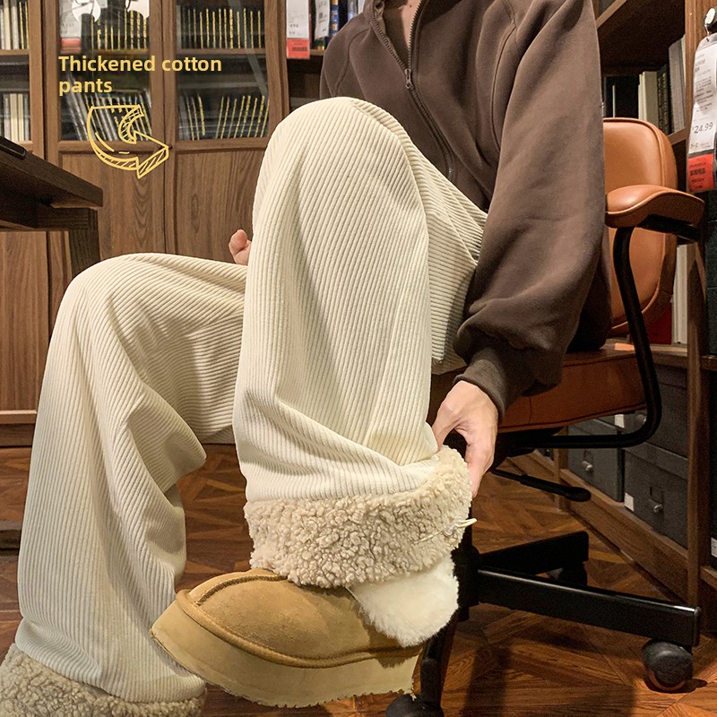 Men's Thickened Fleece Lined C - Corduroy Pant Warm incelemesi ve fiyatı