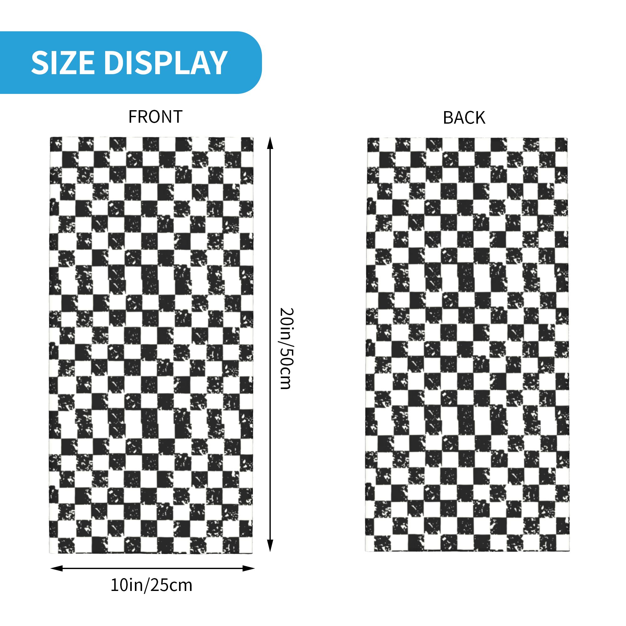 Custom Retro Checkered Flag Wi - Neck Gaiter Fleece incelemesi ve fiyatı