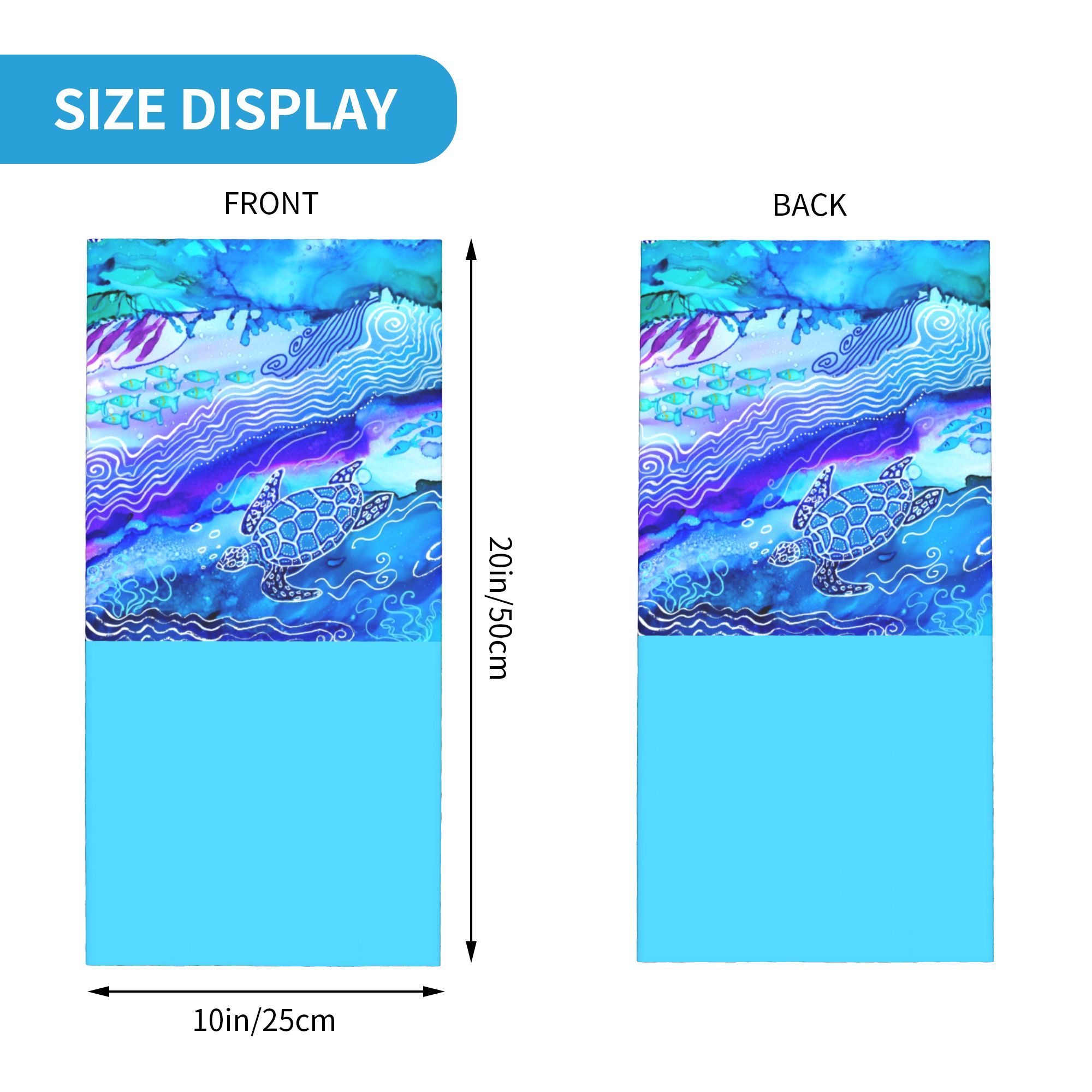 Custom Ocean Turtle Dive Winte - Neck Gaiter Fleece incelemesi ve fiyatı