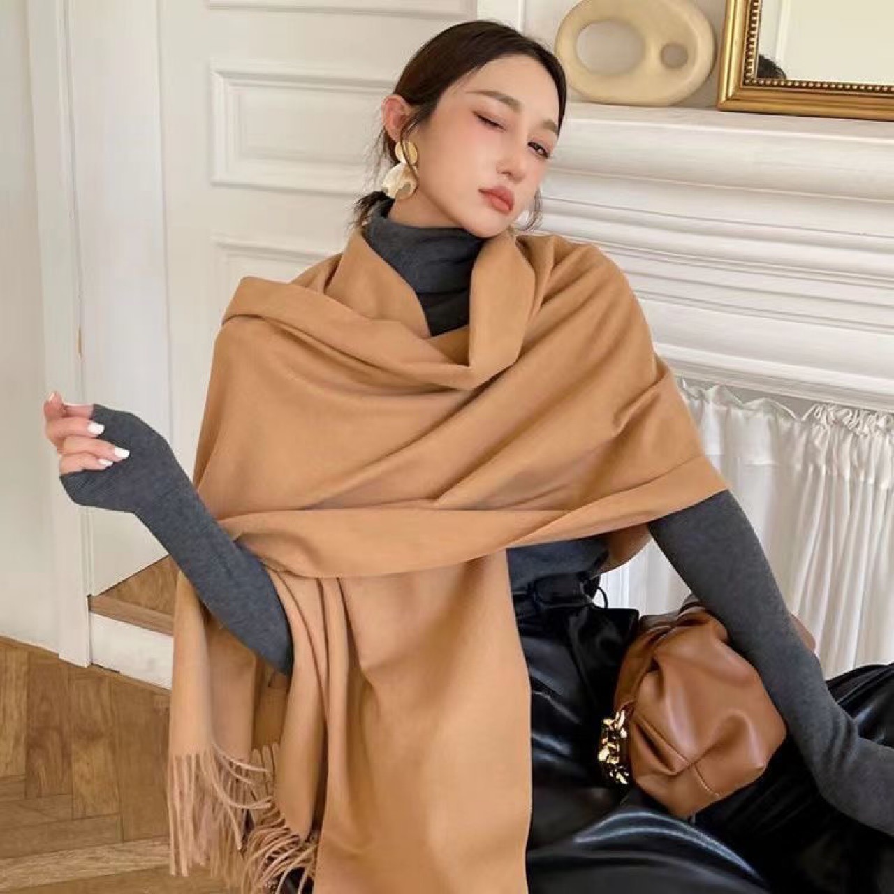 New Black Scarf Cashmere Woman - Wool Scarf Men incelemesi ve fiyatı