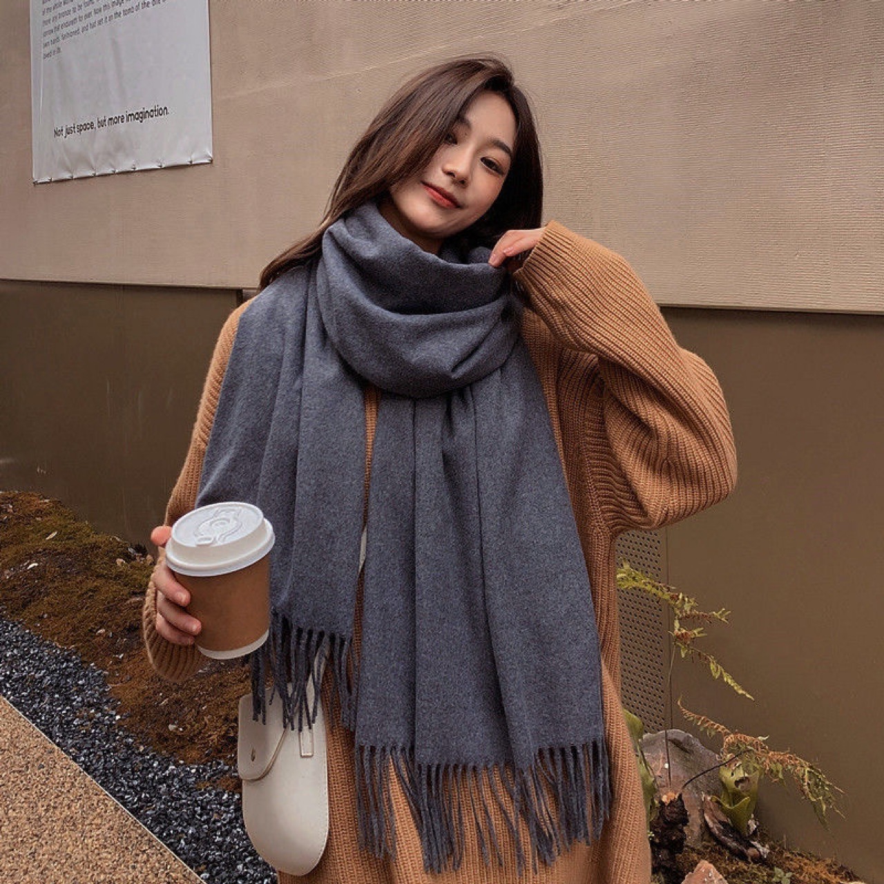 New Black Scarf Cashmere Woman - Wool Scarf Men incelemesi ve fiyatı