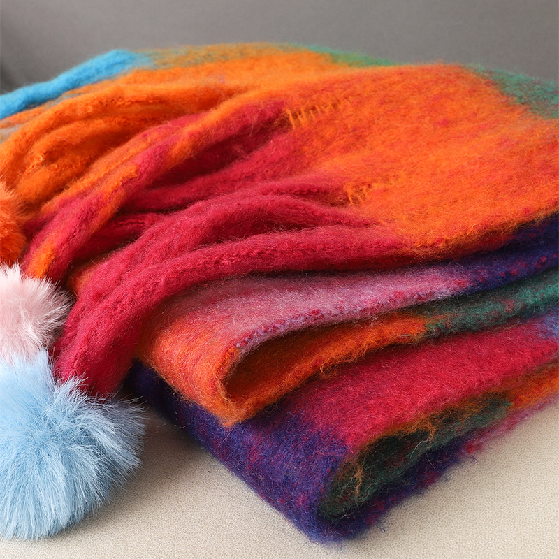 Luxury Plaid Scarf Winter Warm - Cashmere Pashmina Wrap incelemesi ve fiyatı