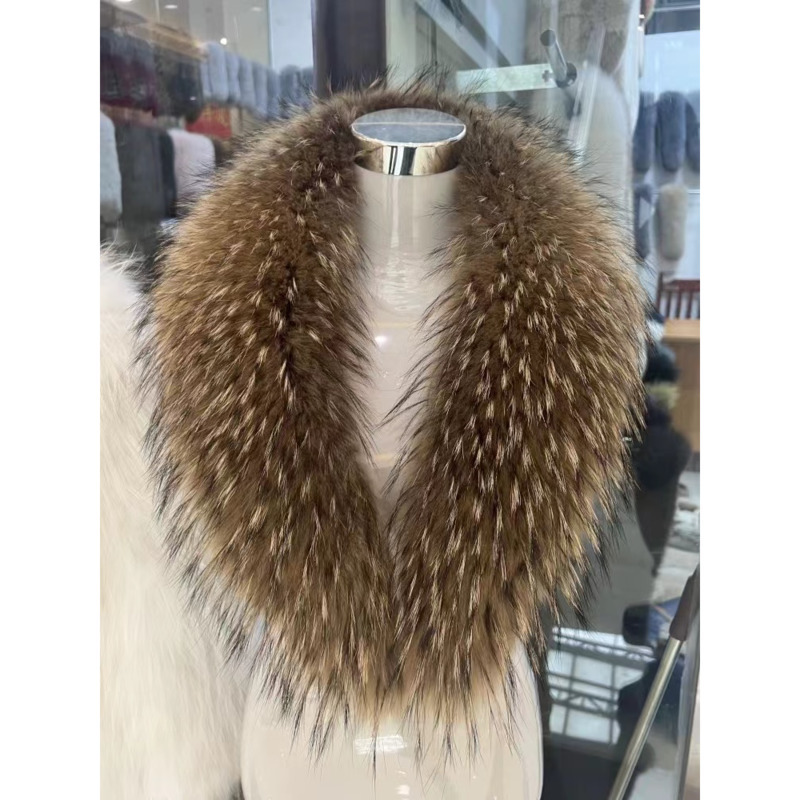 Raccoon Fur Collar Female Wint - Shawl Wrap Winter incelemesi ve fiyatı