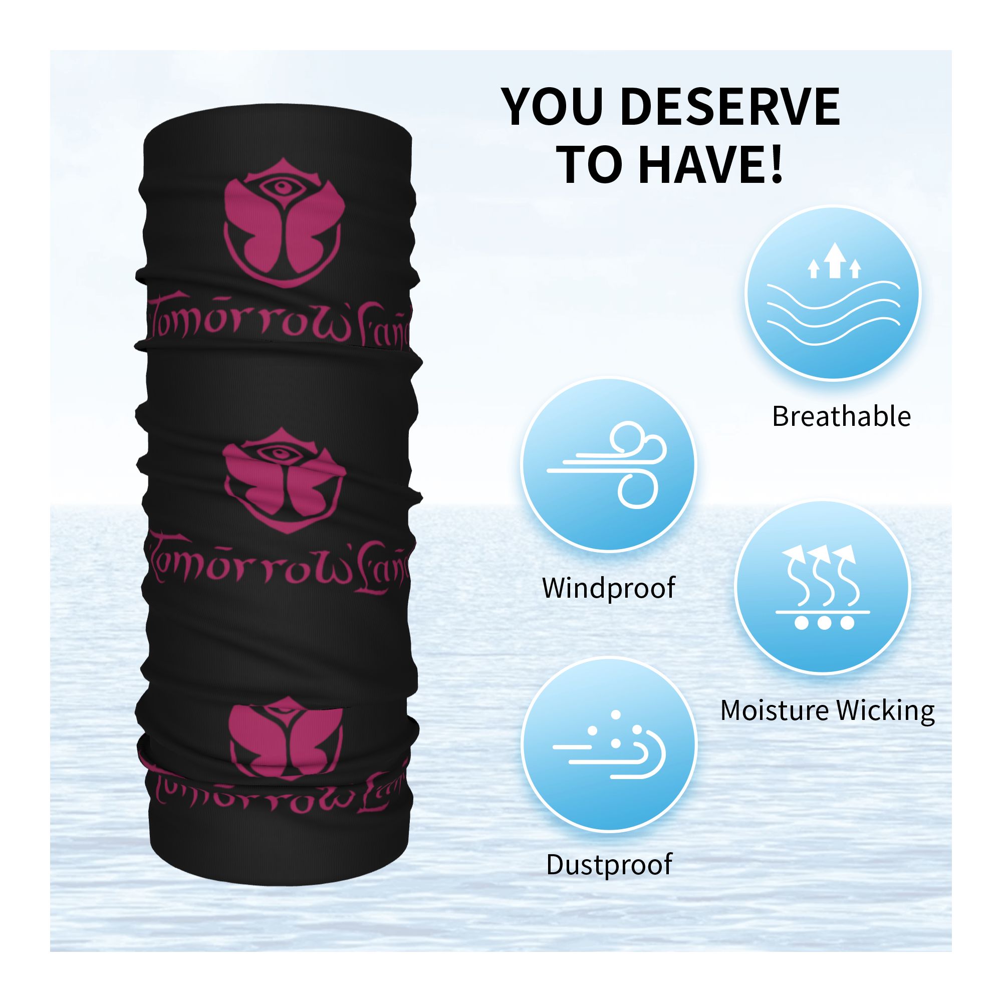Custom Tomorrowland Neck Gaite - Neck Gaiter Fleece incelemesi ve fiyatı